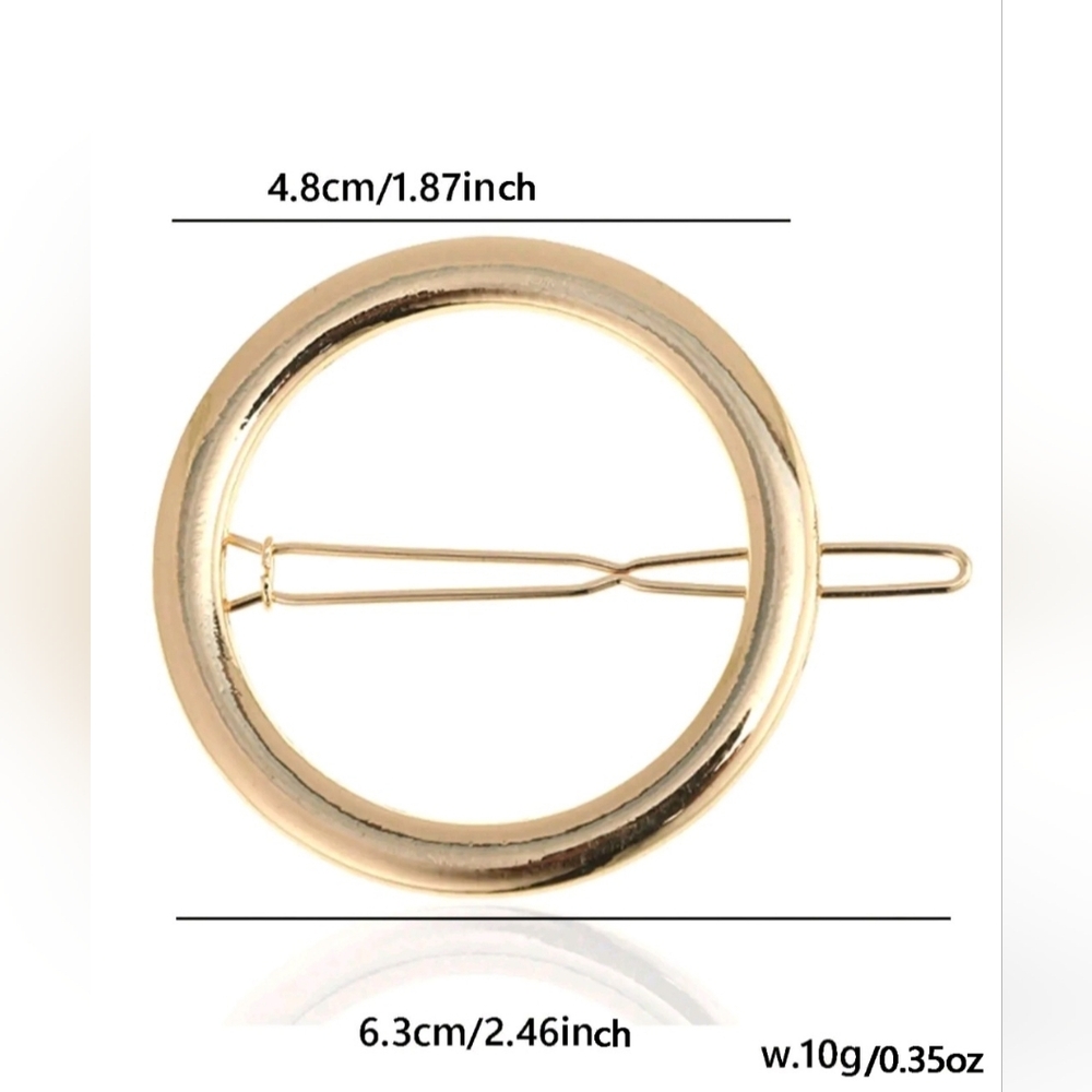 ELEGANT ROUND HAIR CLIP - Picture 2 of 4